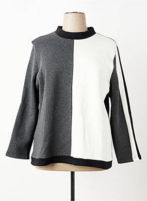 Sweat-shirt stretch manches longues noir MERI & ESCA femme