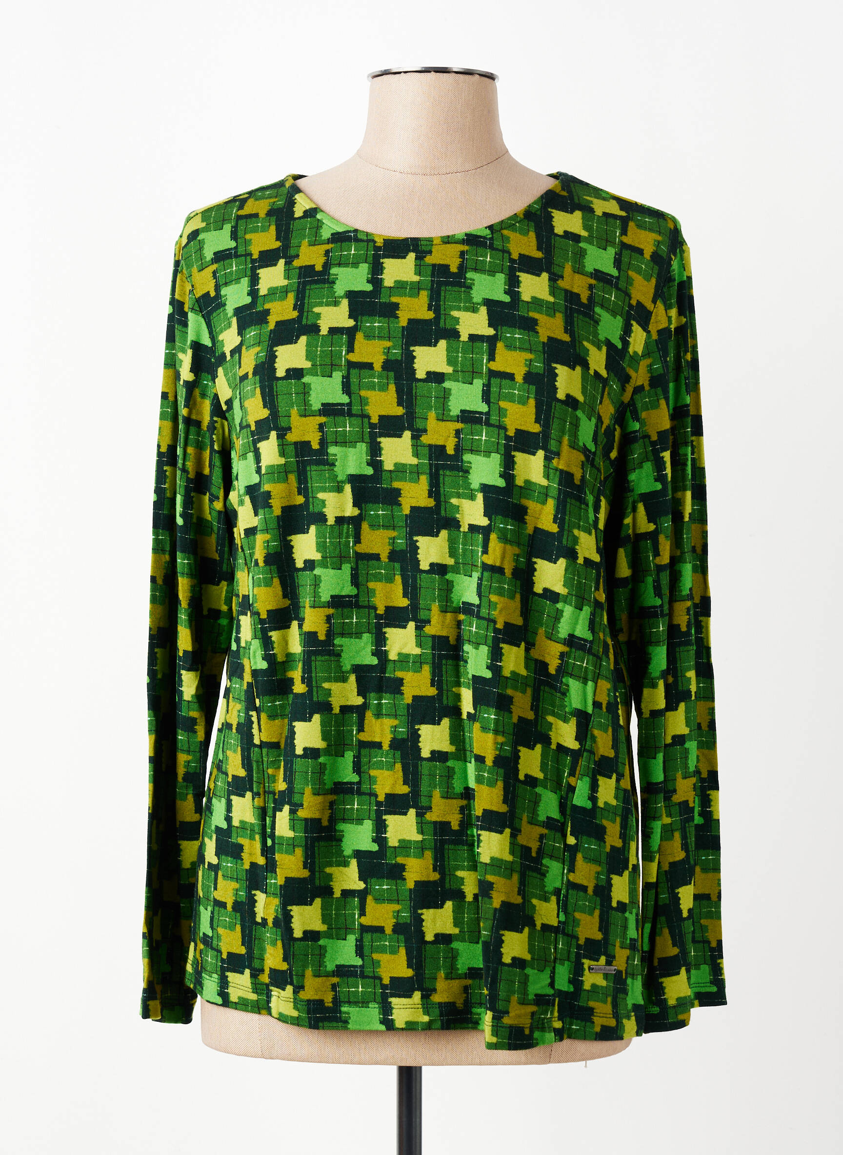T-shirt manches longues manches longues vert AGATHE & LOUISE femme