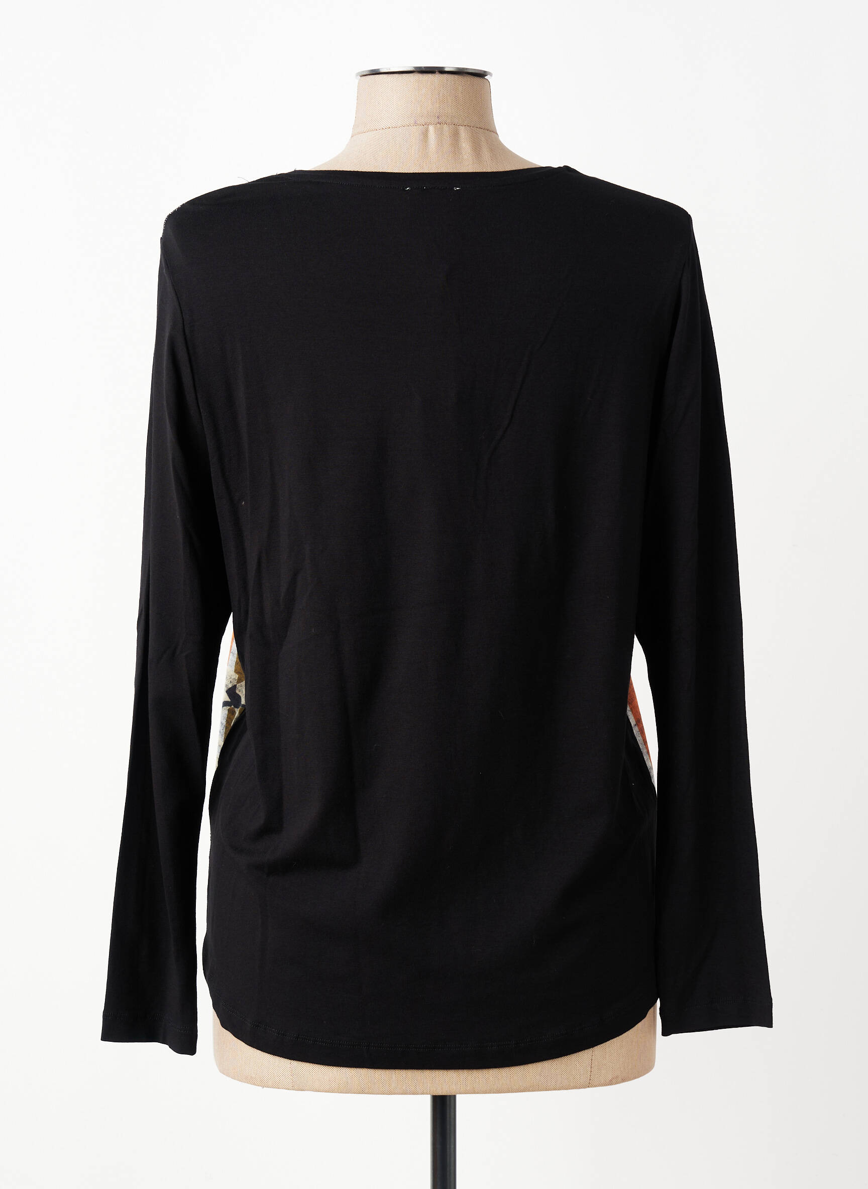 T-shirt manches longues manches longues noir GUY DUBOUIS femme