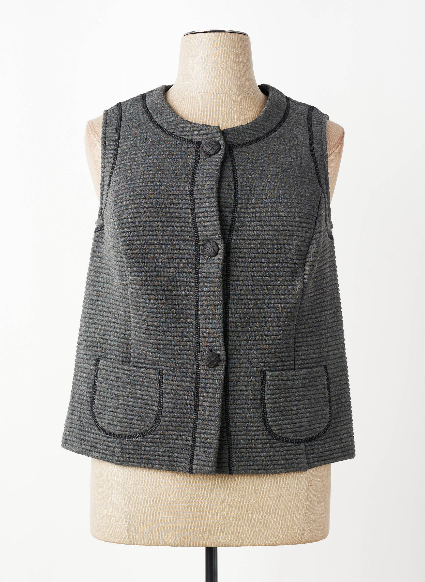 Gilet sans manche poches gris TELMAIL femme