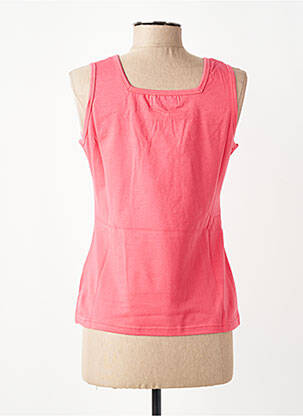 Top col carré sans manche rose CLOUD'S femme