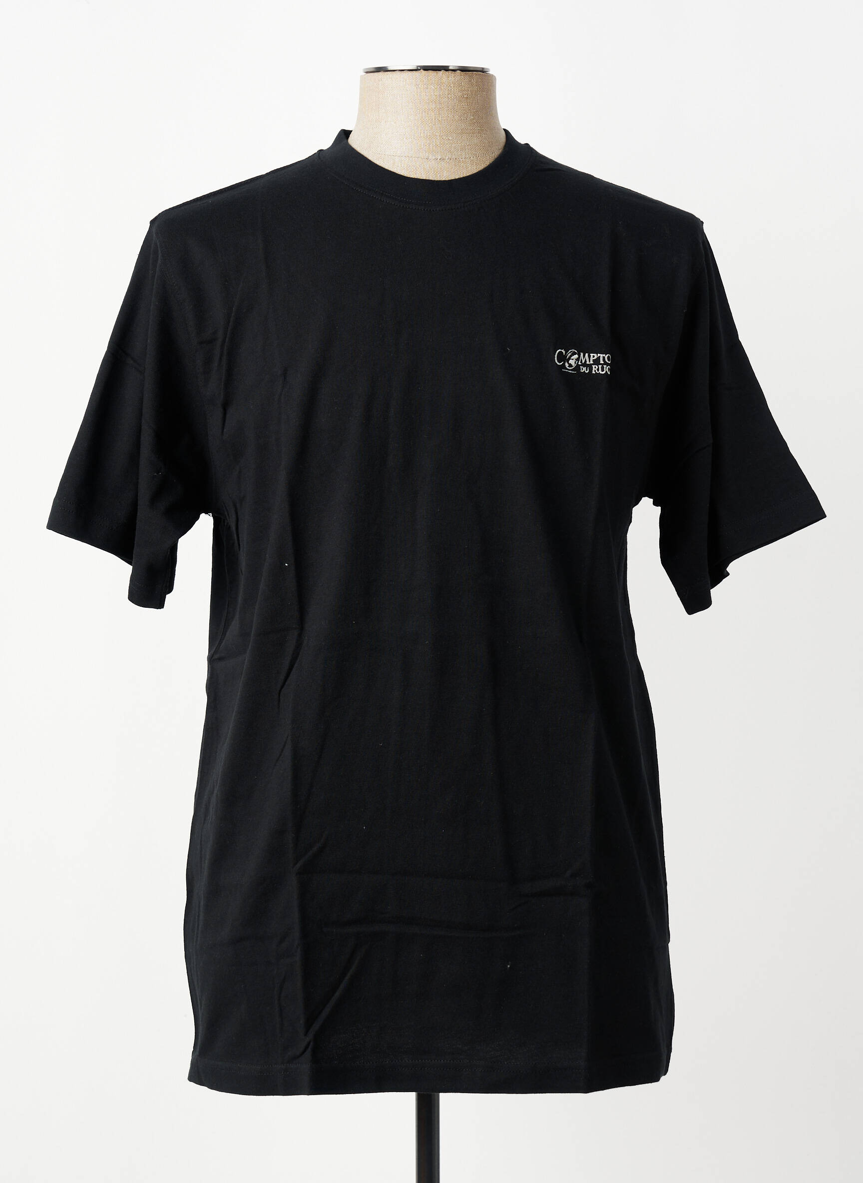 T-shirt broderie manches courtes noir COMPTOIR DU RUGBY homme