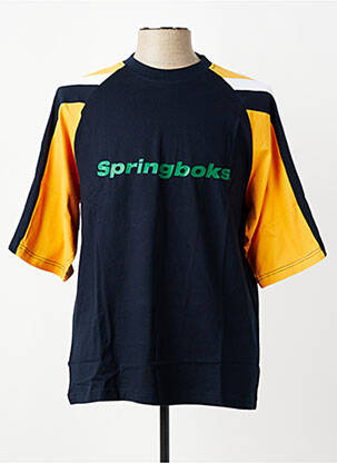 T-shirt coupe droite manches courtes bleu QUINZE & TREIZE homme