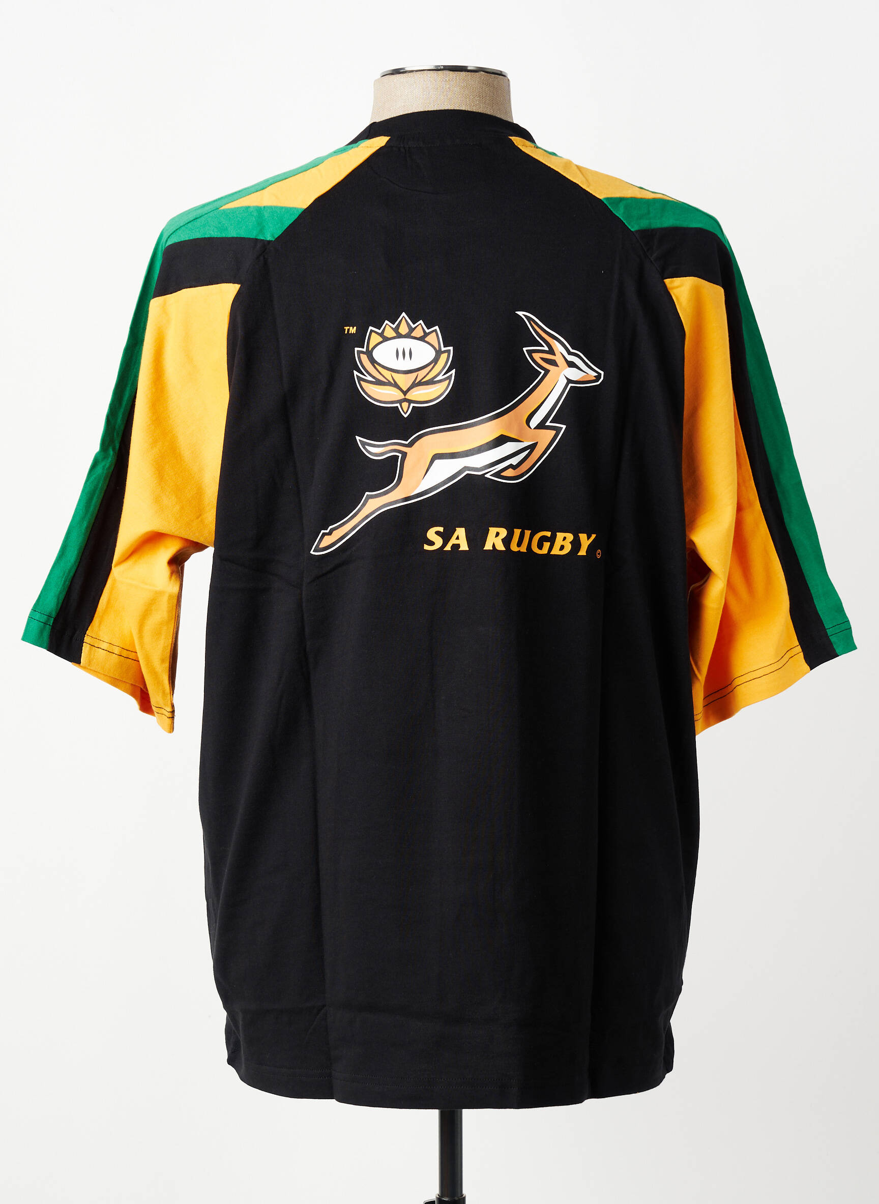 T-shirt stretch manches courtes noir SA RUGBY homme