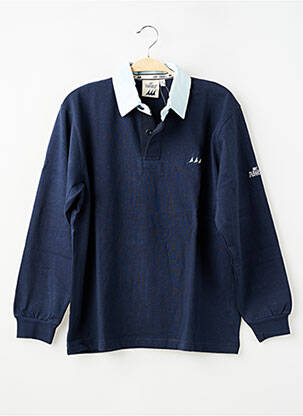 Polo manches longues manches longues bleu ERIC TABARLY garçon