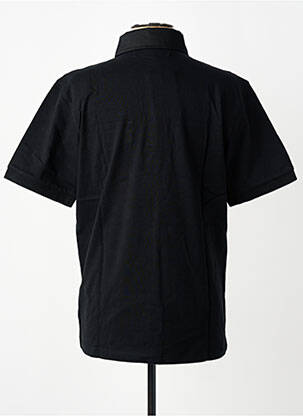 Polo tissage jersey manches courtes noir QUINZE & TREIZE homme