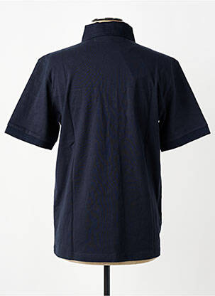Polo tissage jersey manches courtes bleu QUINZE & TREIZE homme