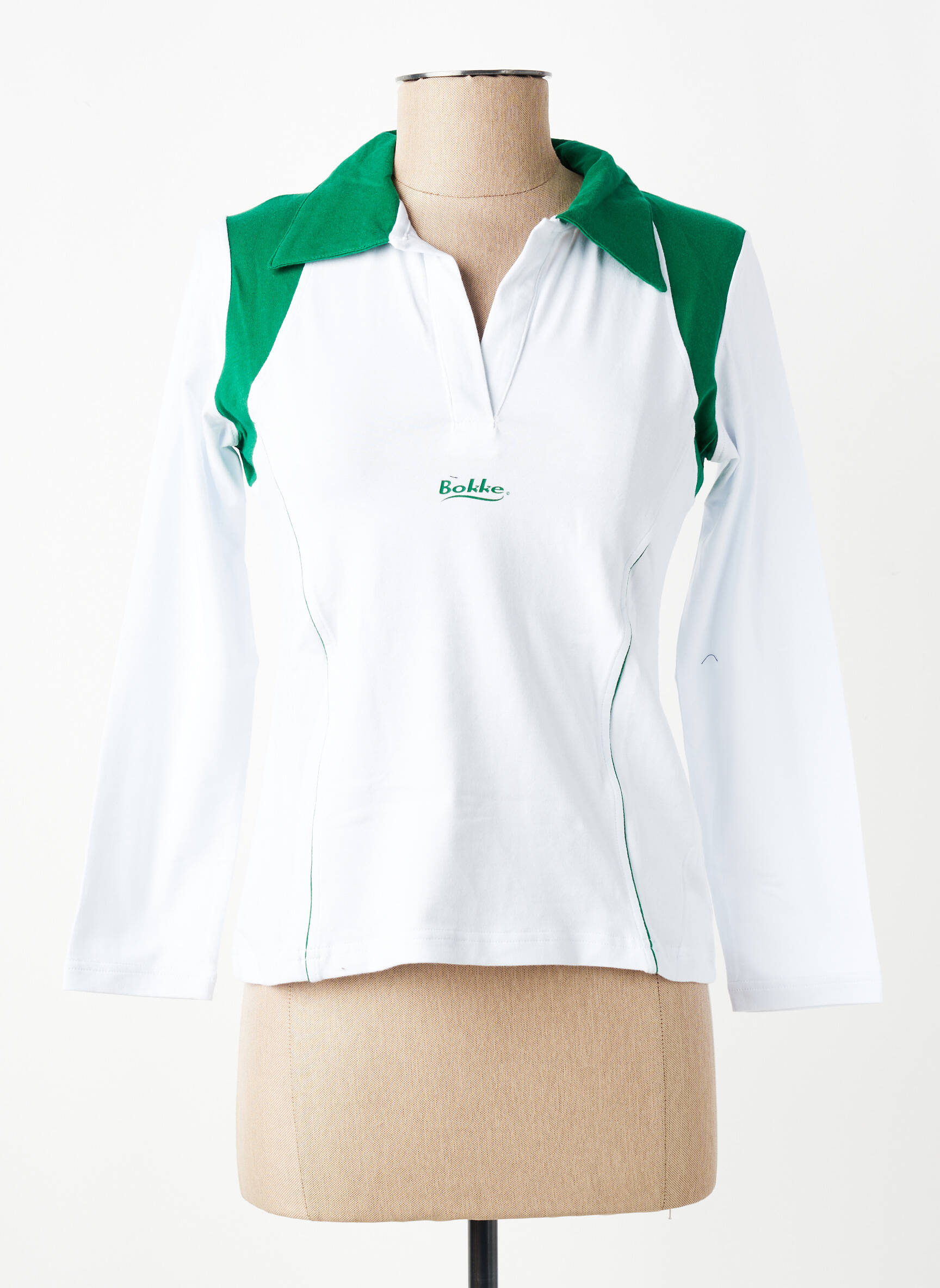 Polo manches longues manches longues blanc SA RUGBY femme