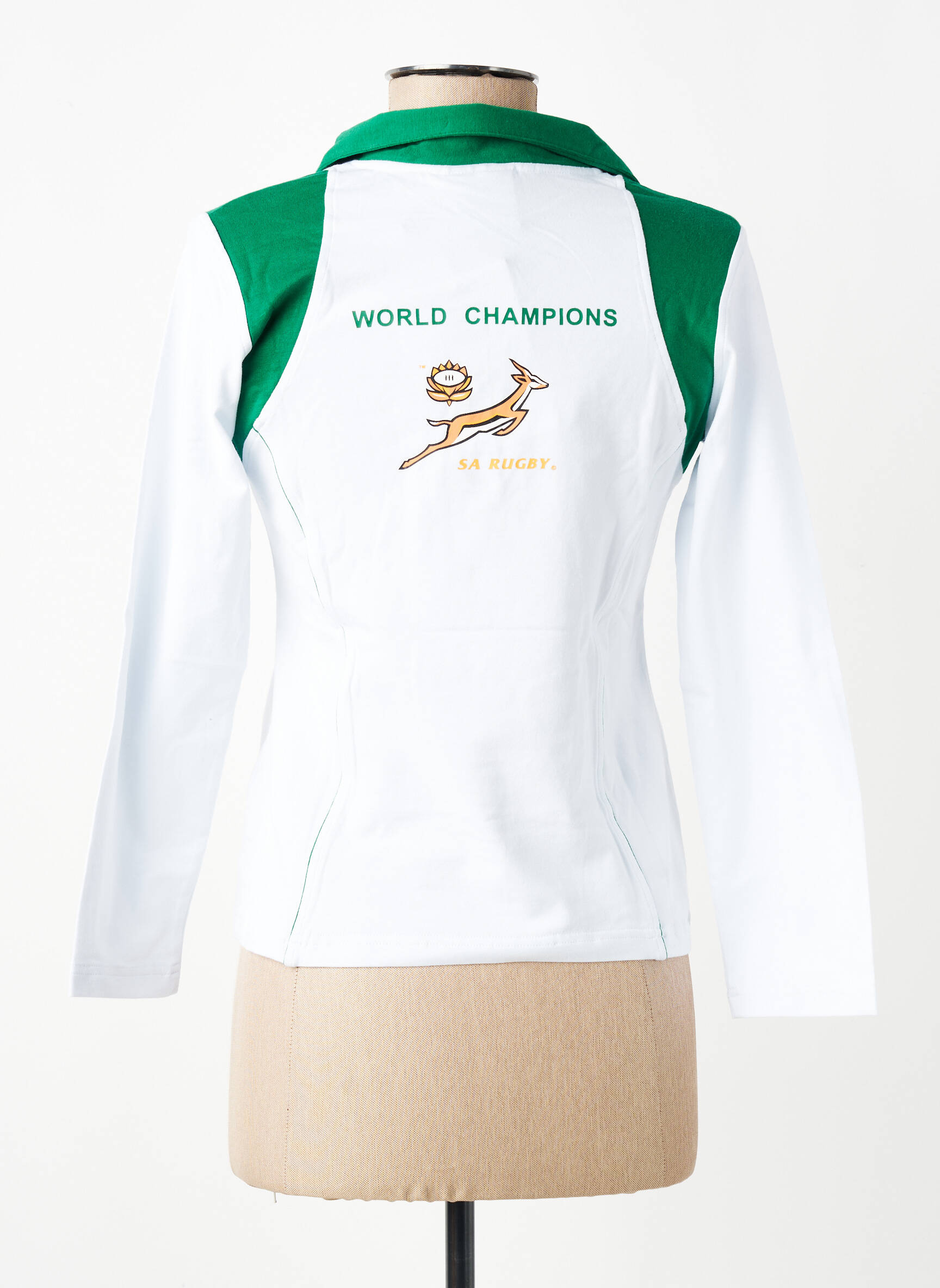 Polo manches longues manches longues blanc SA RUGBY femme