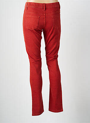 Pantalon slim taille élastique taille normale orange PLURIELLES femme