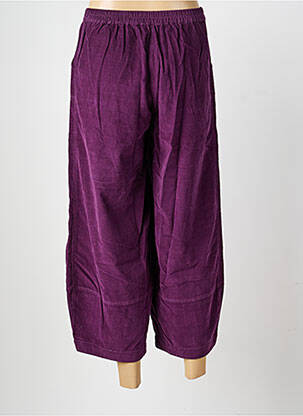 Pantalon droit taille élastique taille normale violet AGATHE & LOUISE femme