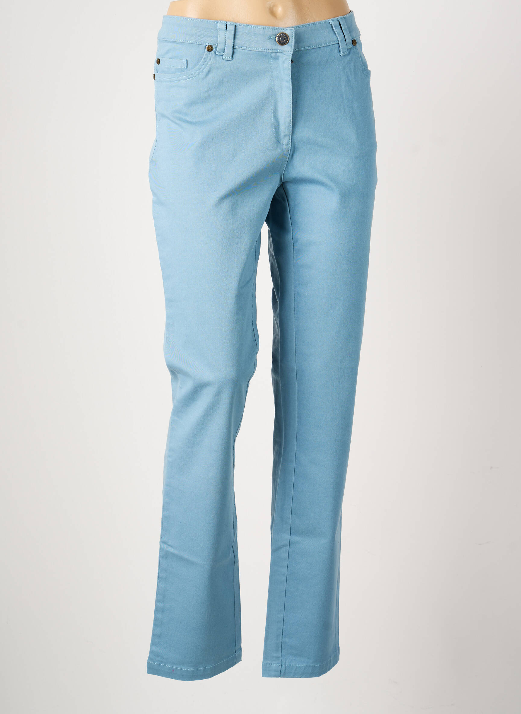 Pantalon slim stretch taille normale bleu AGATHE & LOUISE femme