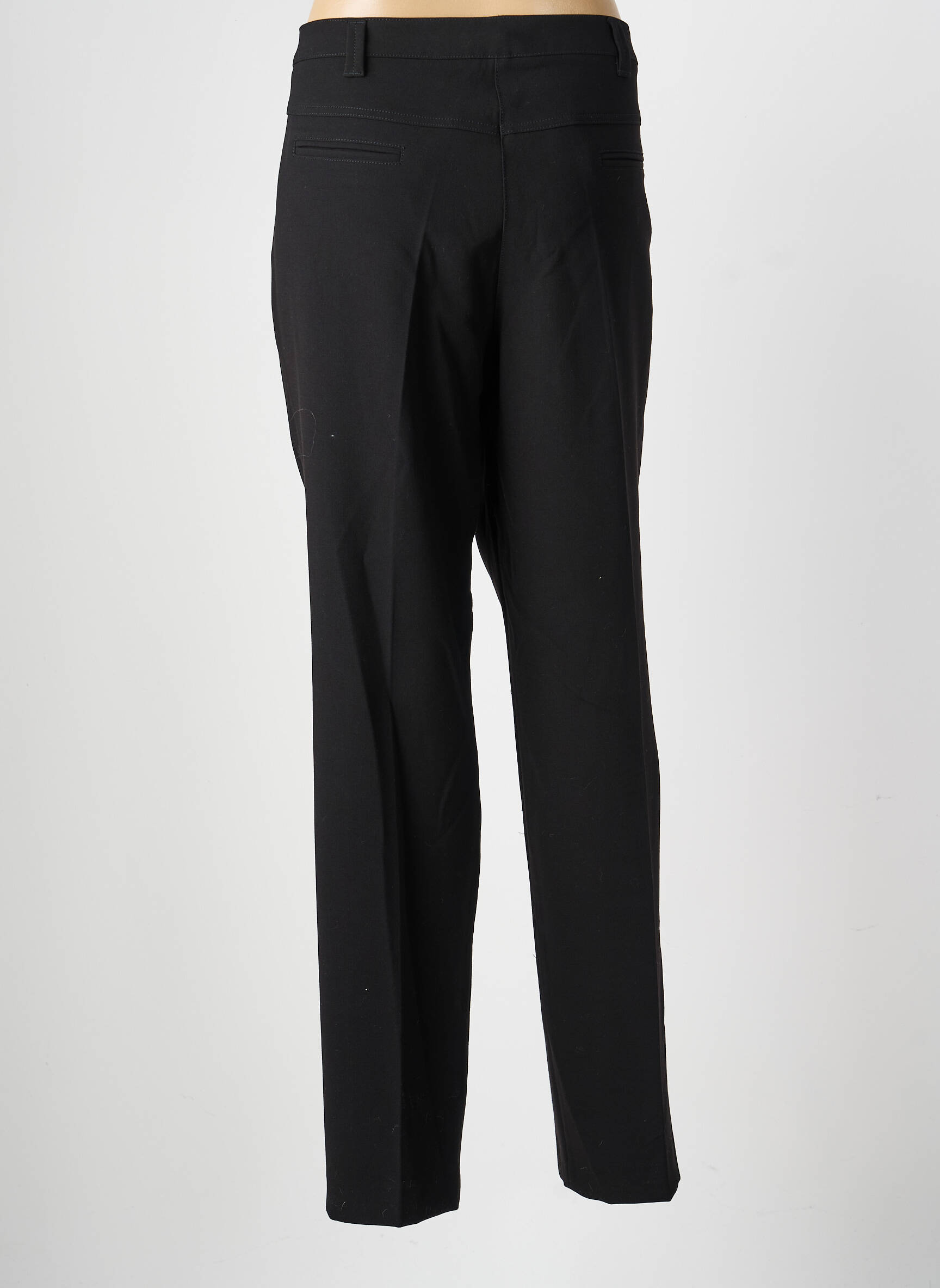 Pantalon droit stretch taille normale noir DIVAS femme