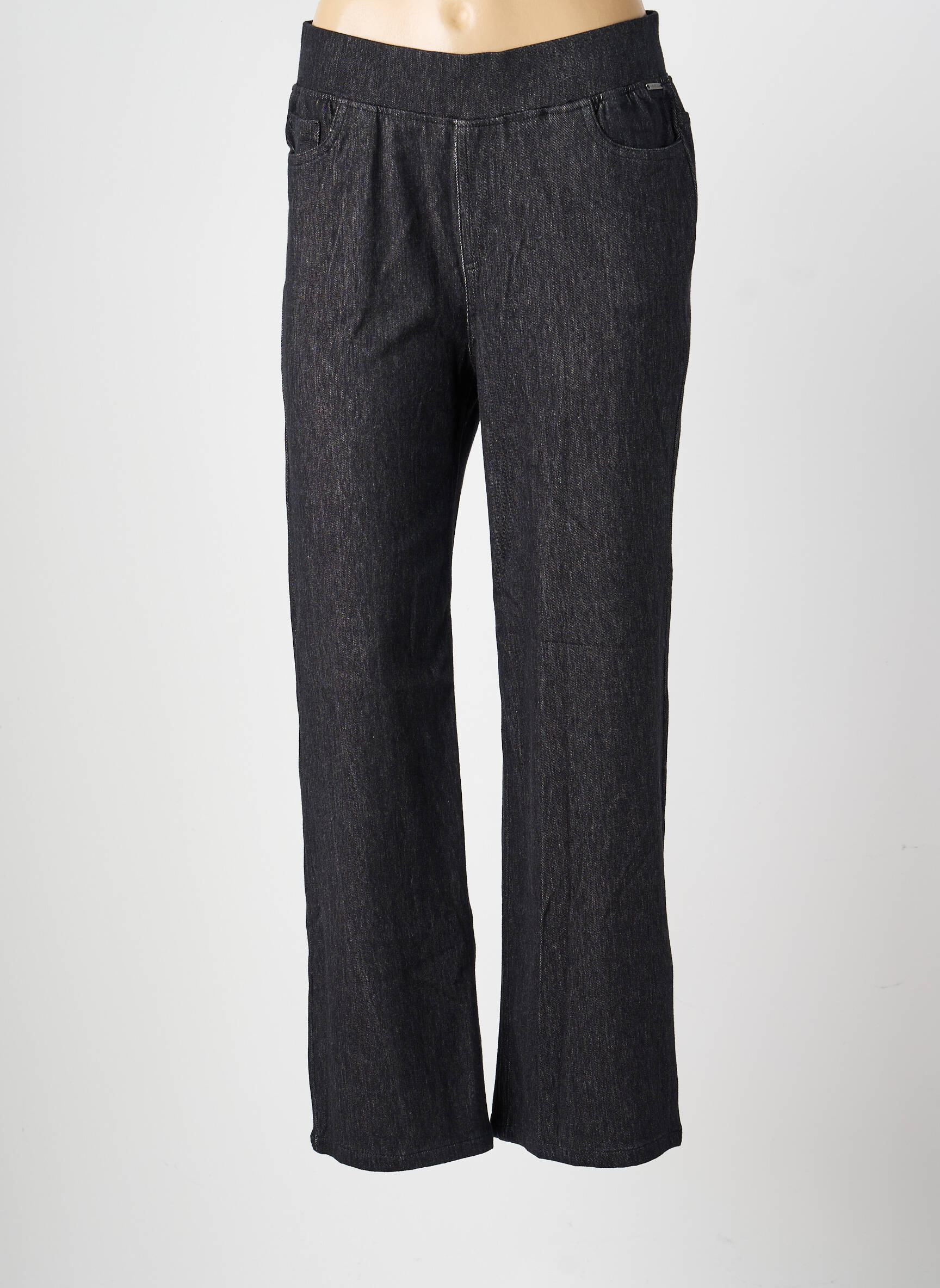 Pantalon droit stretch taille normale gris AGATHE & LOUISE femme