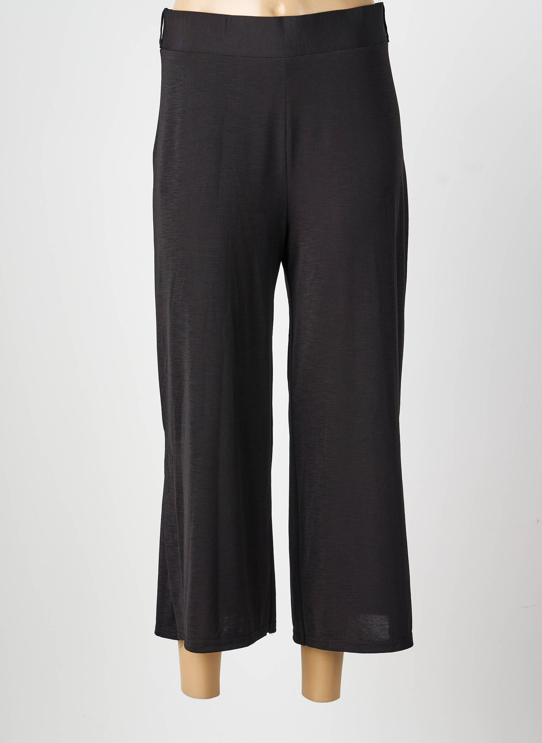 Pantalon droit stretch taille normale noir MARBLE femme