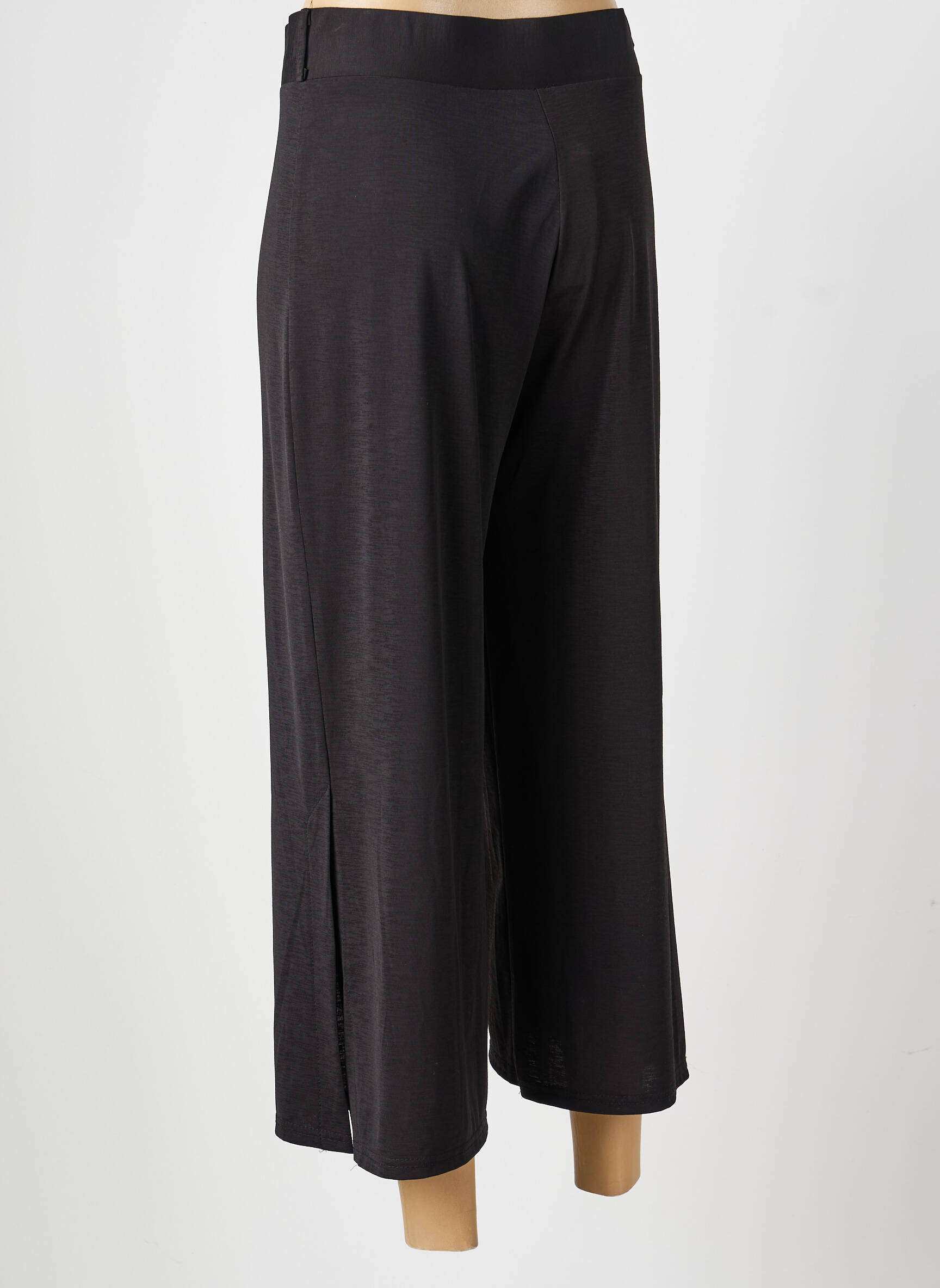 Pantalon droit stretch taille normale noir MARBLE femme