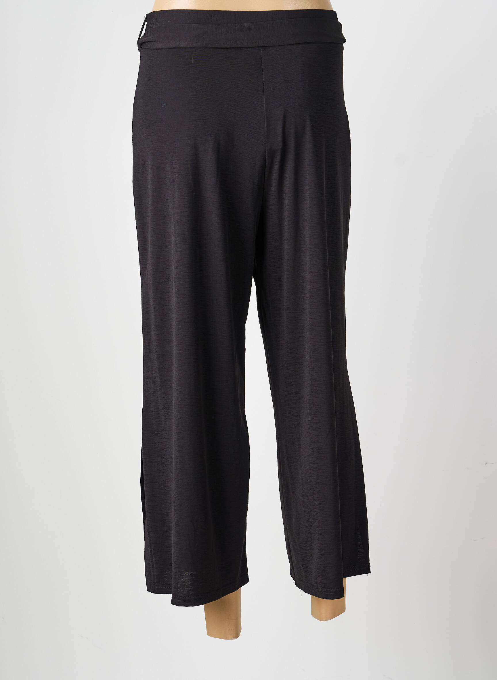 Pantalon droit stretch taille normale noir MARBLE femme