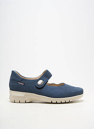 Ballerines semelle amovible talon plat jusqu'à 3cm bleu MOBILS femme
