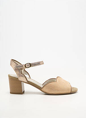 Sandales/nu pieds fermeture boucle(s) talon de 4 à 6cm beige SWEET femme