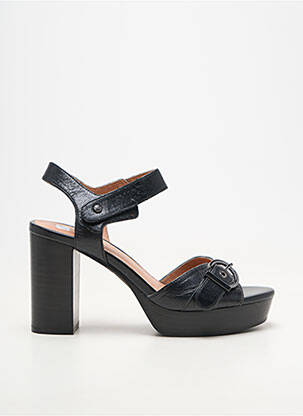 Sandales/nu pieds matière lisse talon de 7 à 9cm noir EMILIE KARSTON femme