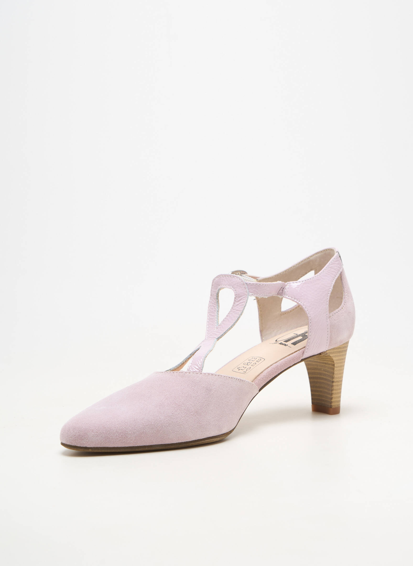 Escarpins fermeture boucle(s) talon de 4 à 6cm rose GEO-REINO femme
