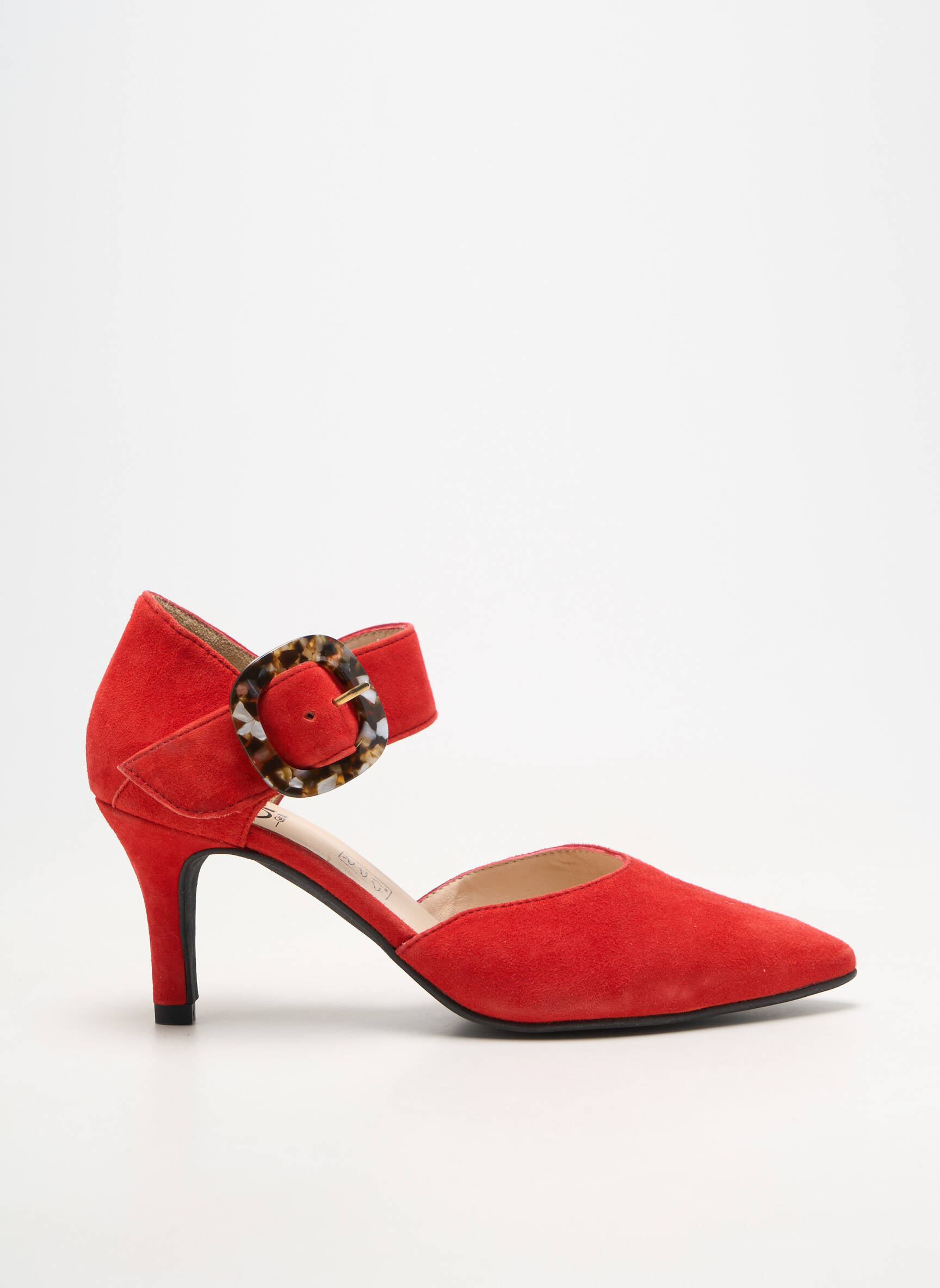 Escarpins bout pointu talon de 7 à 9cm rouge GEO-REINO femme