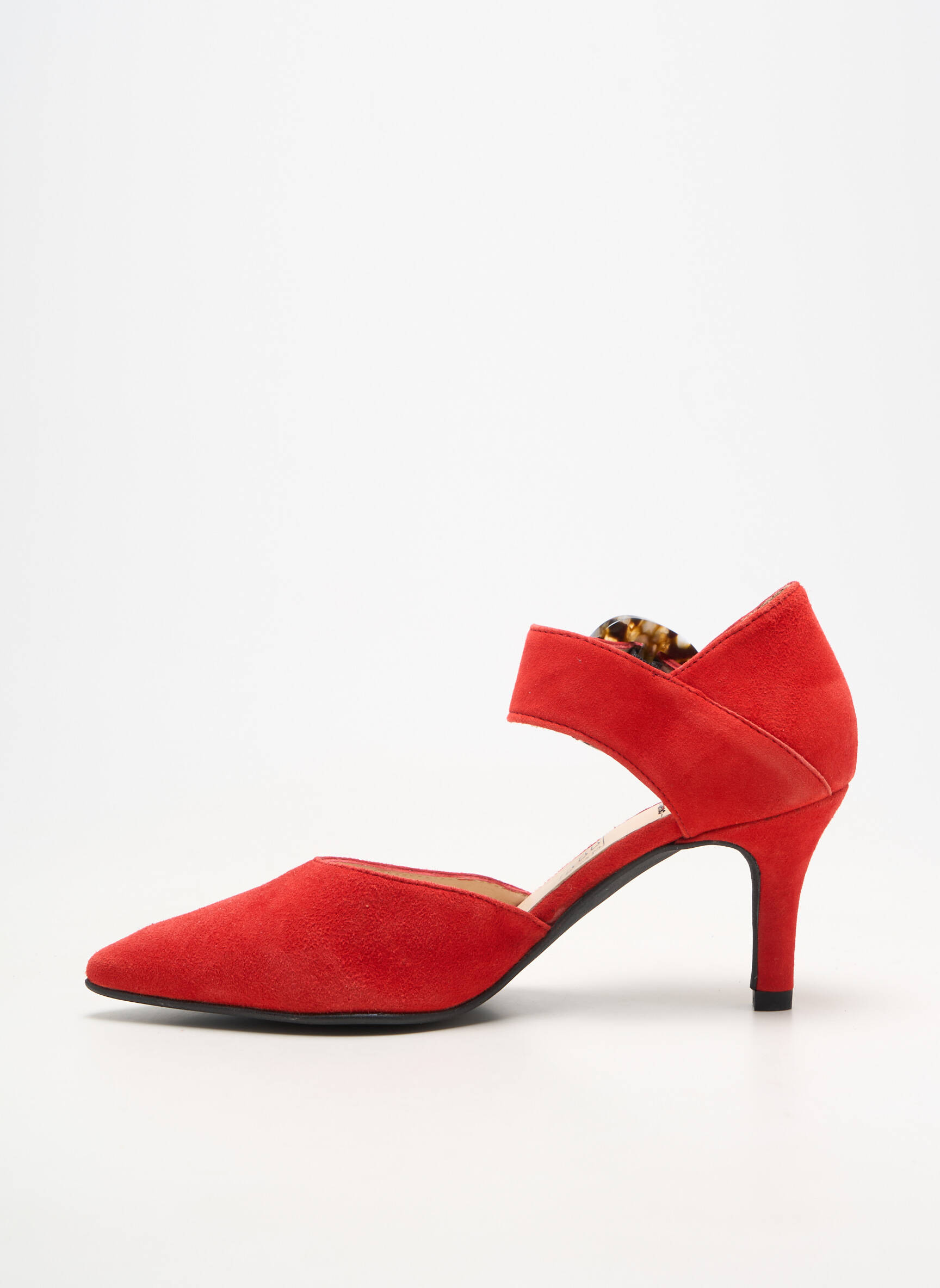 Escarpins bout pointu talon de 7 à 9cm rouge GEO-REINO femme