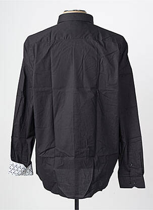 Chemise manches longues coupe droite noir CAPTEN homme