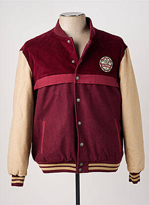 Blouson finition intérieure doublure imprimée rouge LEE COOPER homme