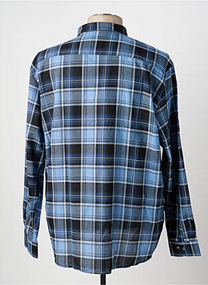 Chemise manches longues poches bleu CAPTEN homme