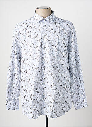 Chemise manches longues coupe droite gris ARMORIAL homme