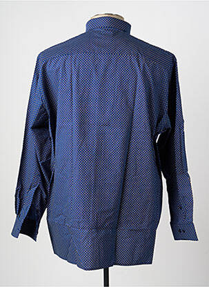Chemise manches longues imprimé fantaisie bleu OLYMP homme