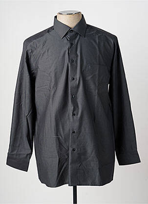 Chemise manches longues imprimé fantaisie gris OLYMP homme