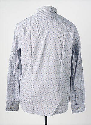 Chemise manches longues poches bleu DELAHAYE homme