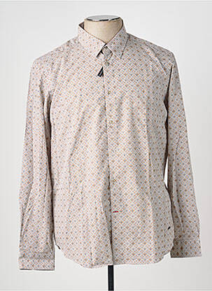 Chemise manches longues poches beige DELAHAYE homme