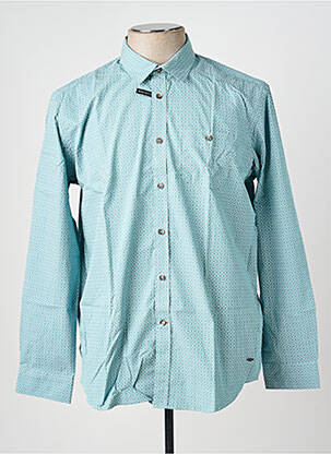 Chemise manches longues poches vert DELAHAYE homme