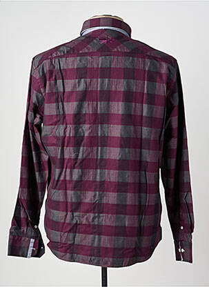 Chemise manches longues poches violet BLACK WELLIS homme