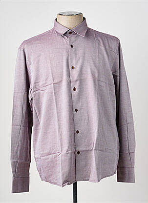 Chemise manches longues coupe cintrée rouge SEA BARRIER homme