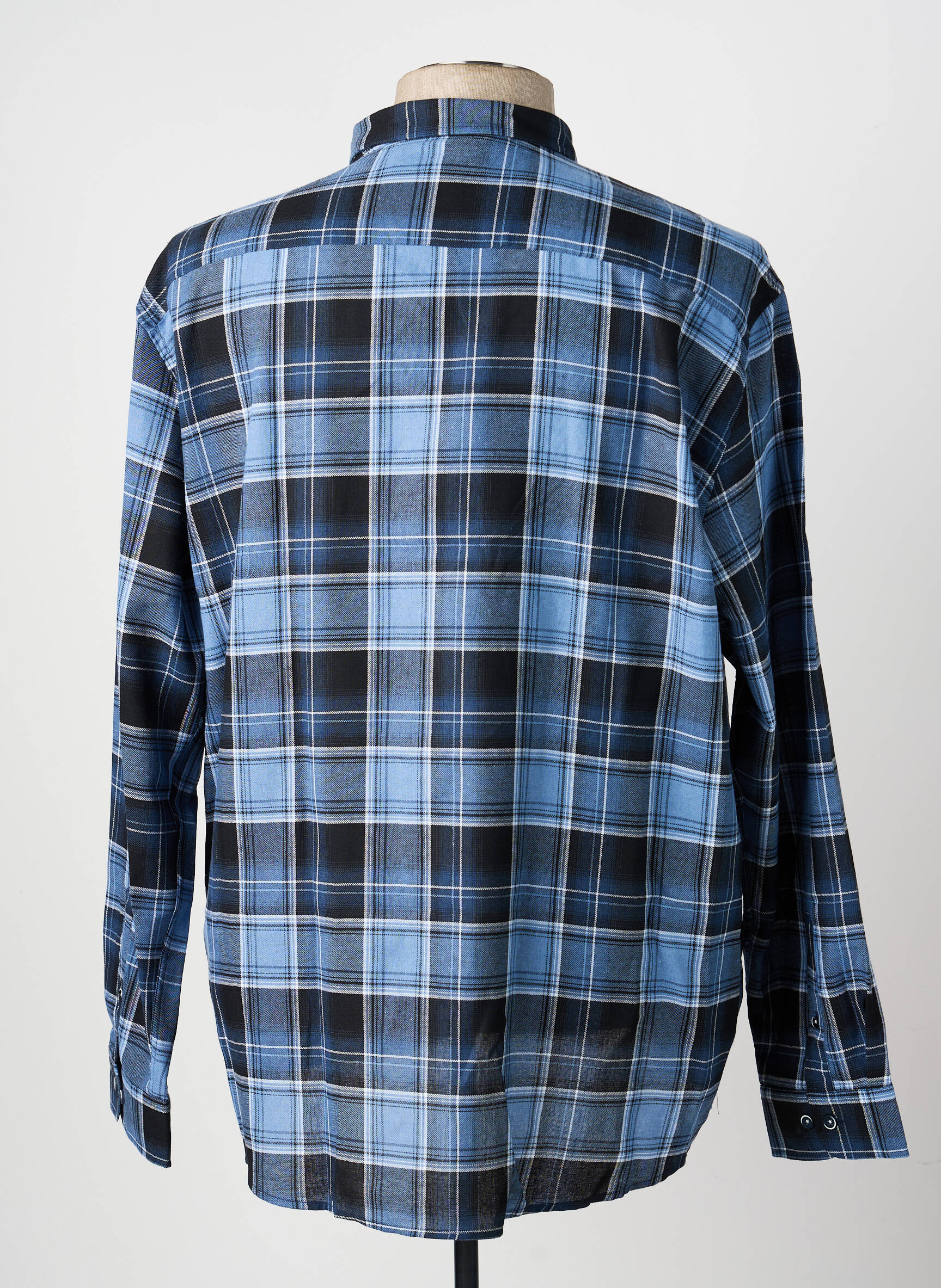 Chemise manches longues poches bleu CAPTEN homme