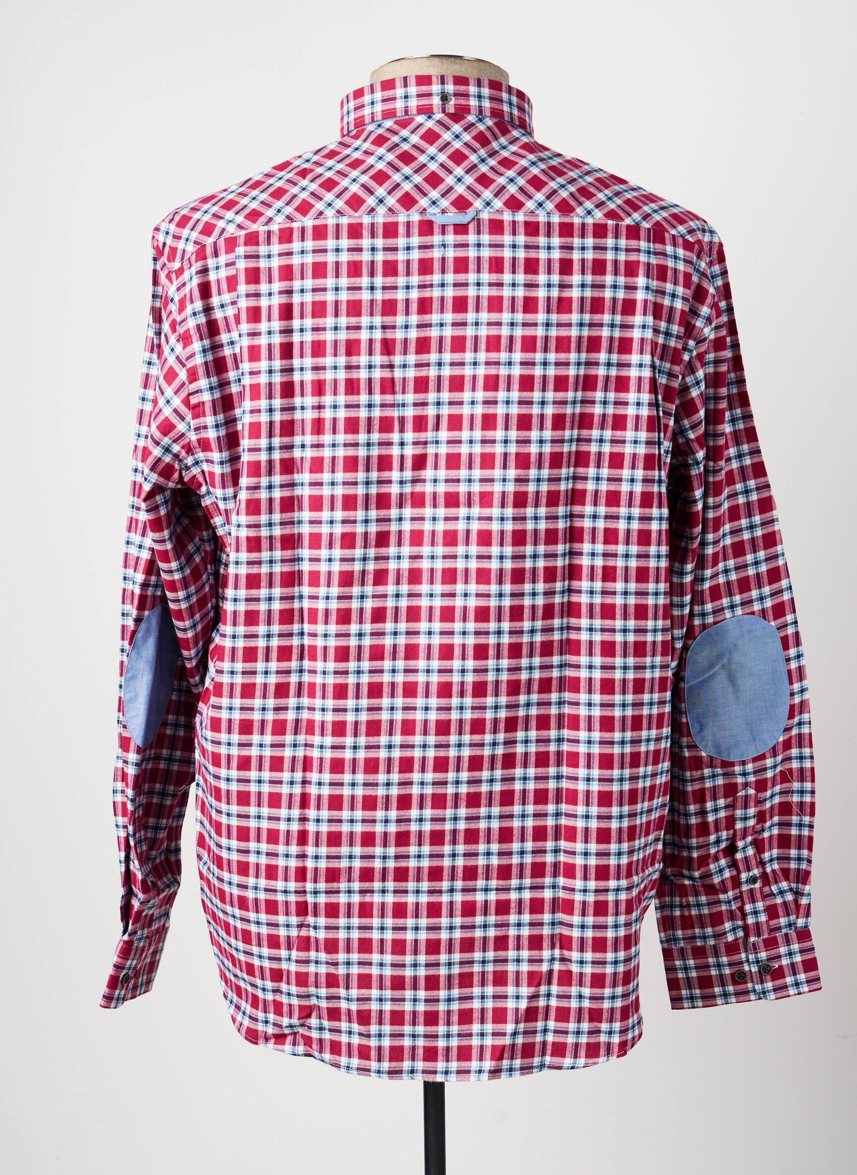 Chemise manches longues poches rouge PETER COFOX homme