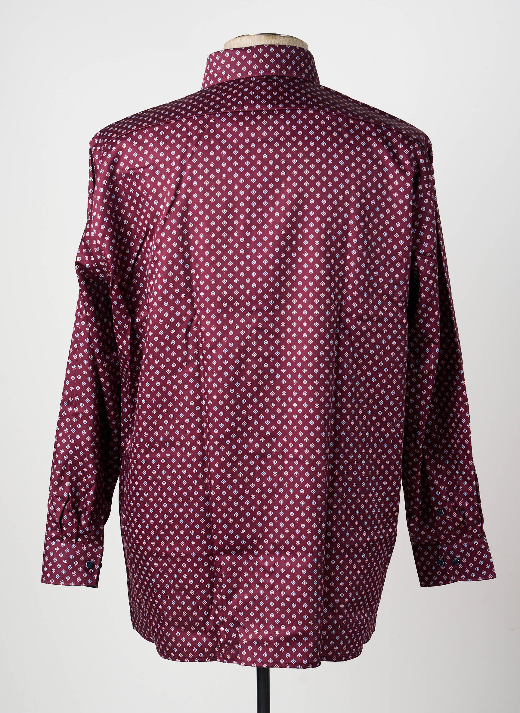 Chemise manches longues poches rouge OLYMP homme