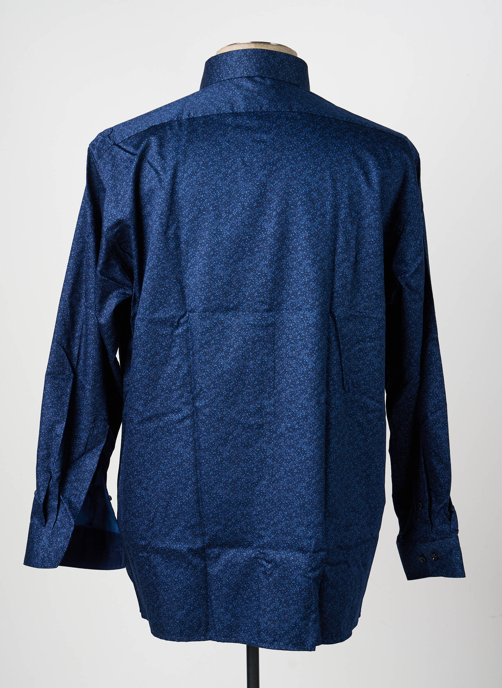 Chemise manches longues poches bleu OLYMP homme