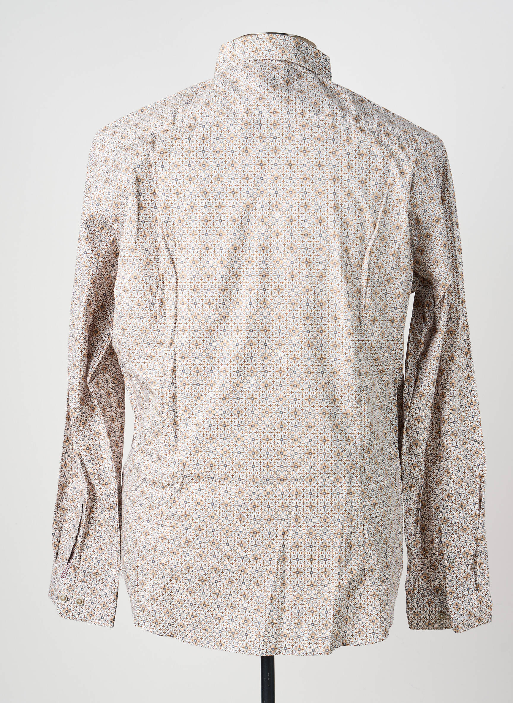 Chemise manches longues poches beige DELAHAYE homme