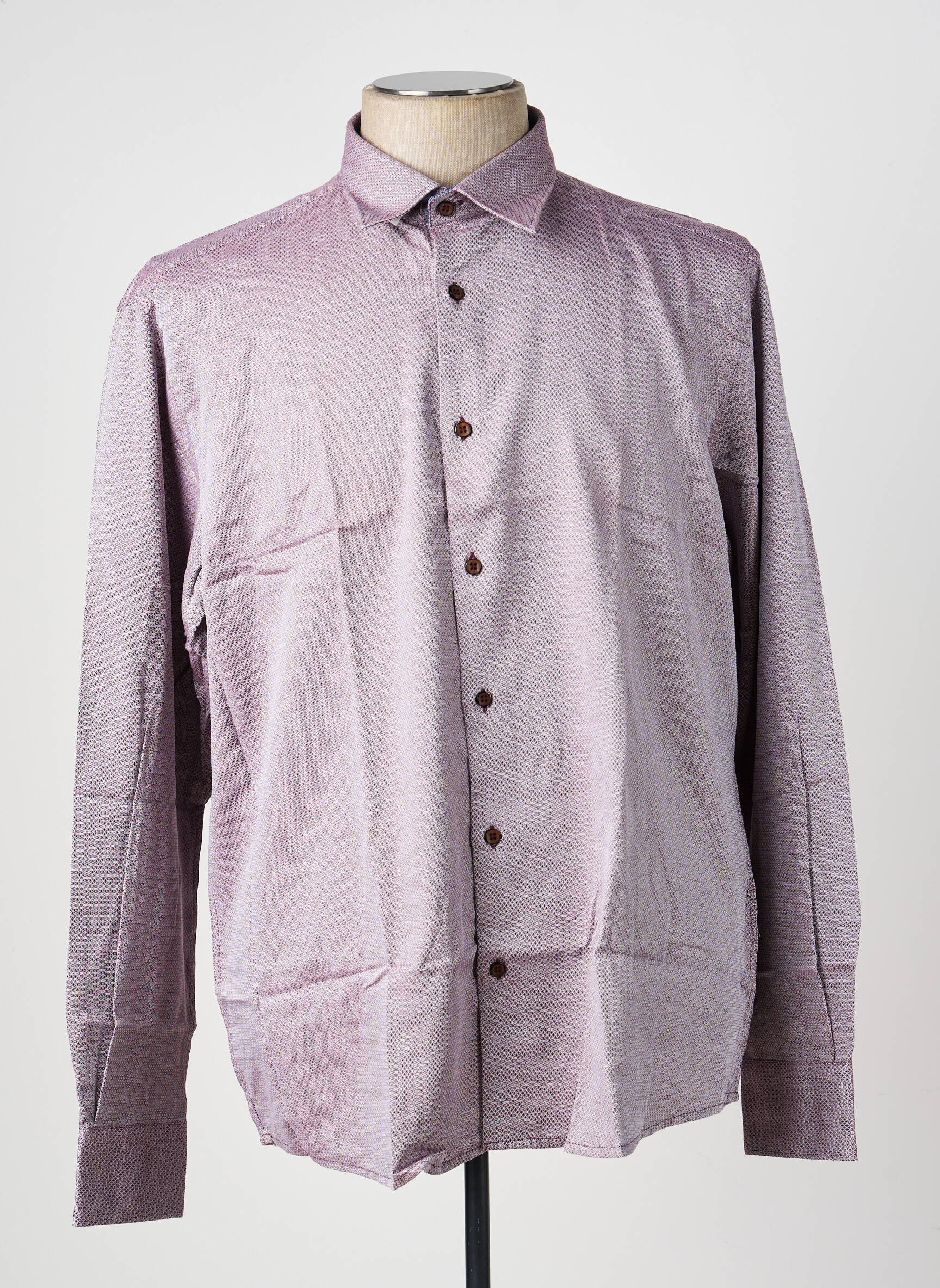 Chemise manches longues coupe cintrée rouge SEA BARRIER homme