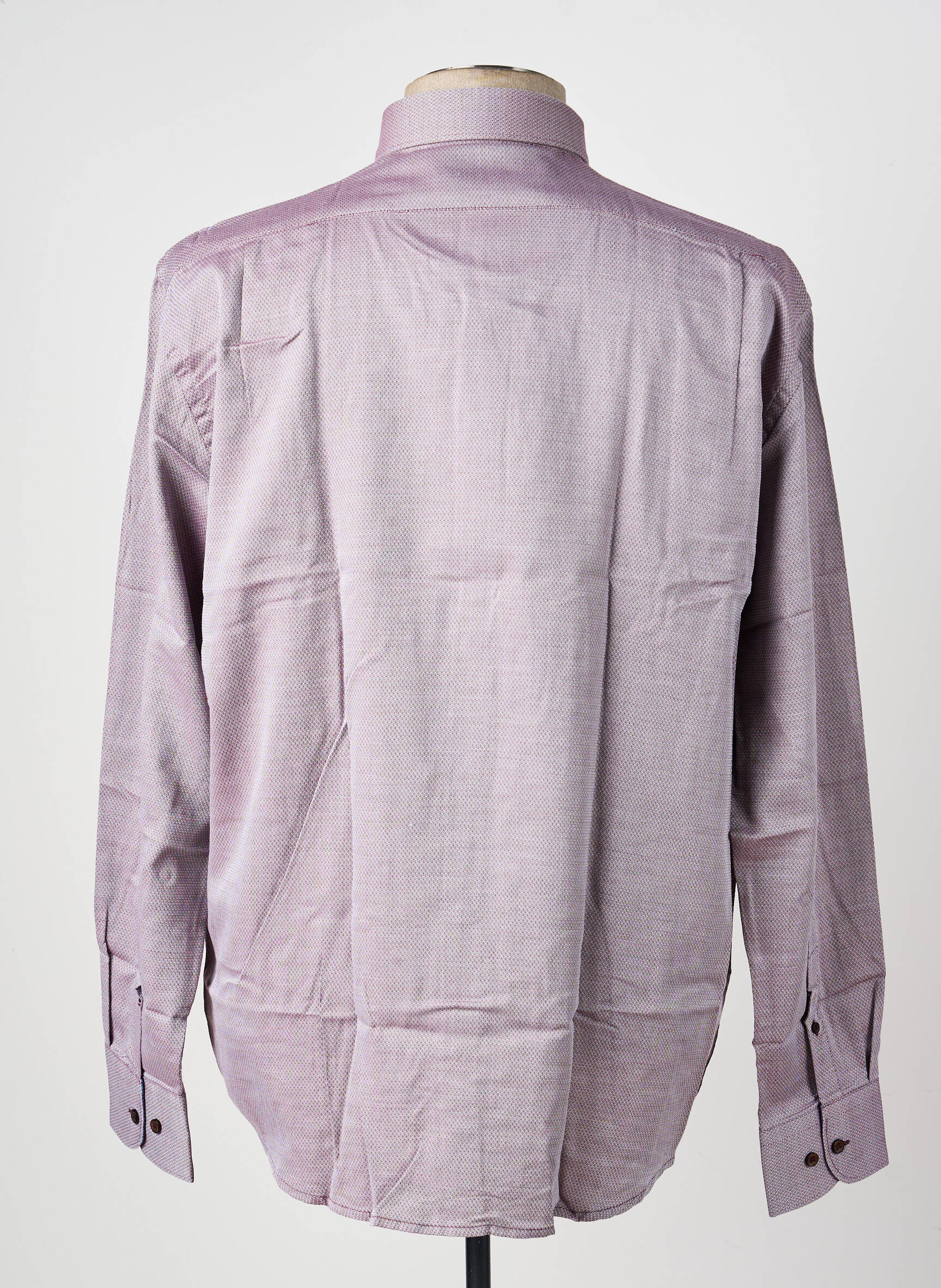Chemise manches longues coupe cintrée rouge SEA BARRIER homme