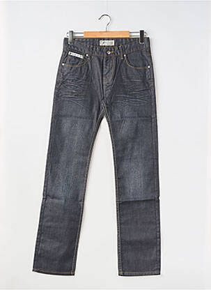 Jeans coupe droite fermeture zippée sous rabat boutonné taille normale bleu COMPTOIR DU RUGBY homme