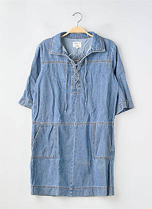 Robe courte manches courtes manches courtes bleu MAISON 123 femme