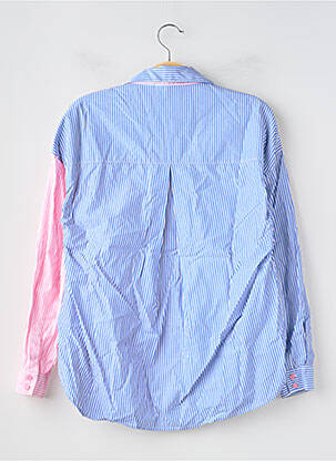 Chemisier coupe droite manches longues bleu MARIE-SIXTINE femme