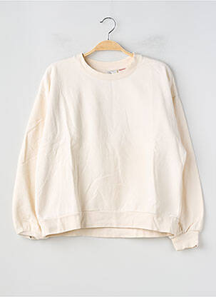 Sweat-shirt stretch manches longues beige H&M femme
