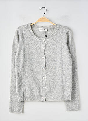 Gilet manches longues col rond gris MOLLY BRACKEN femme